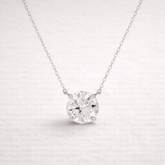 Colar Ponto de Luz Moissanite